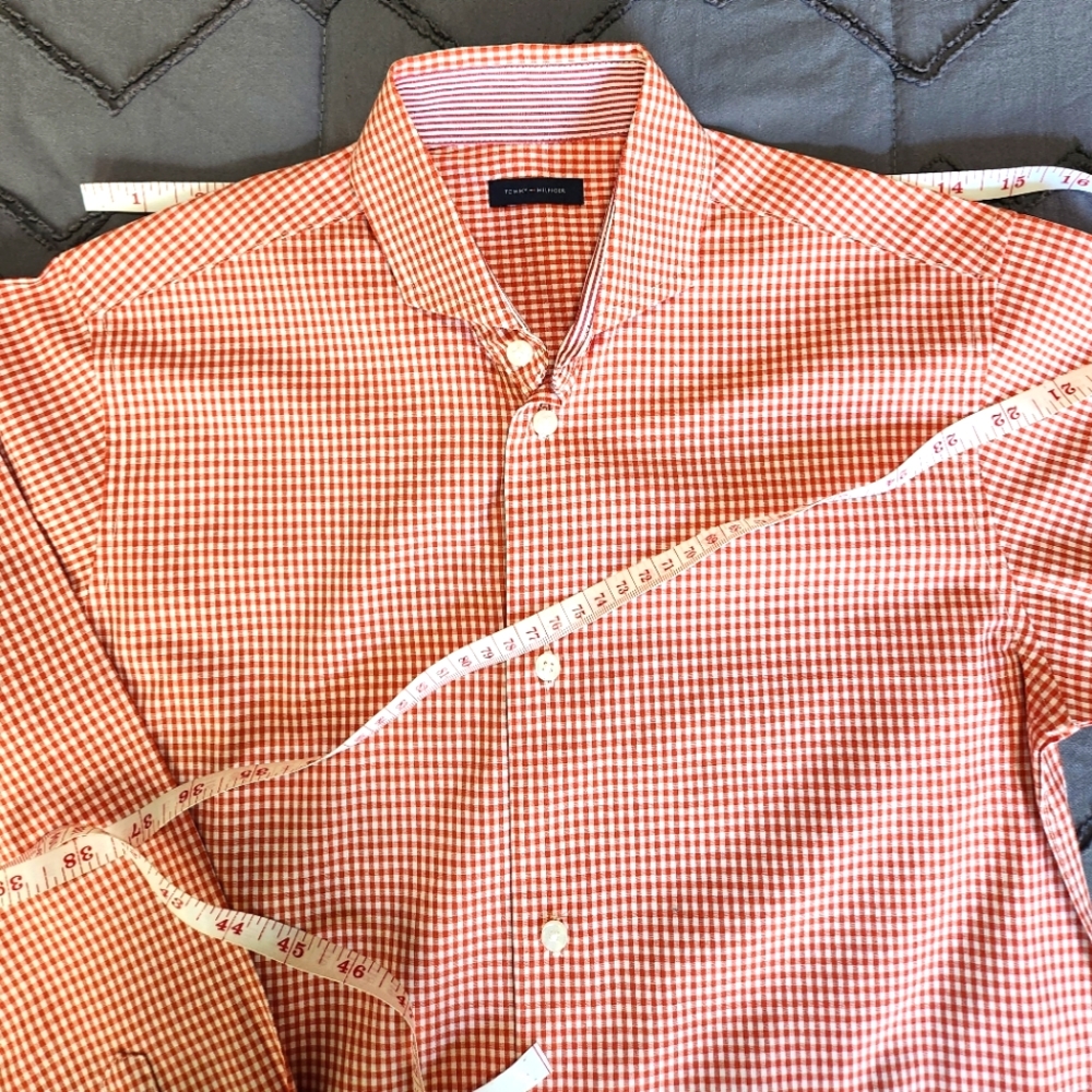 Tommy Hilfiger Boys plaid shirt EUC